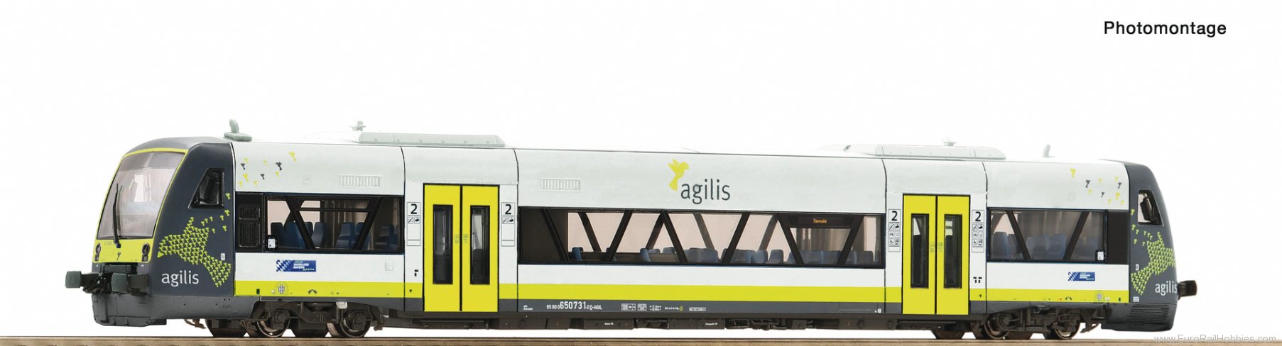 Roco 7790007 (TT) Class 650 Diesel Railcar, Agilis DCC w/S