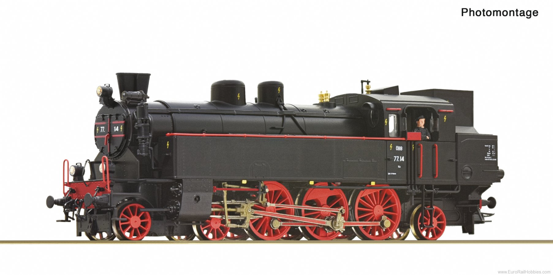 Roco 78078 Roco OBB Steam locomotive 77.14 (Marklin AC D