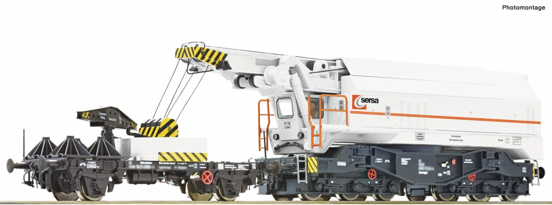 Roco 79039 SERSA Digital Railway Slewing Crane,  (Markli