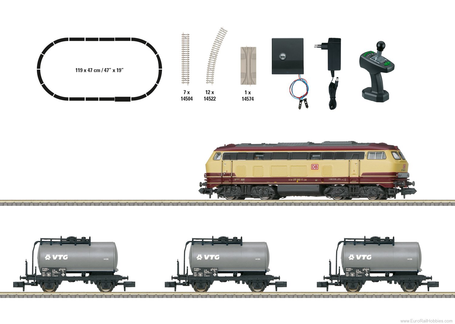 Trix 11160 Freight Train Digital Starter Set with a Clas