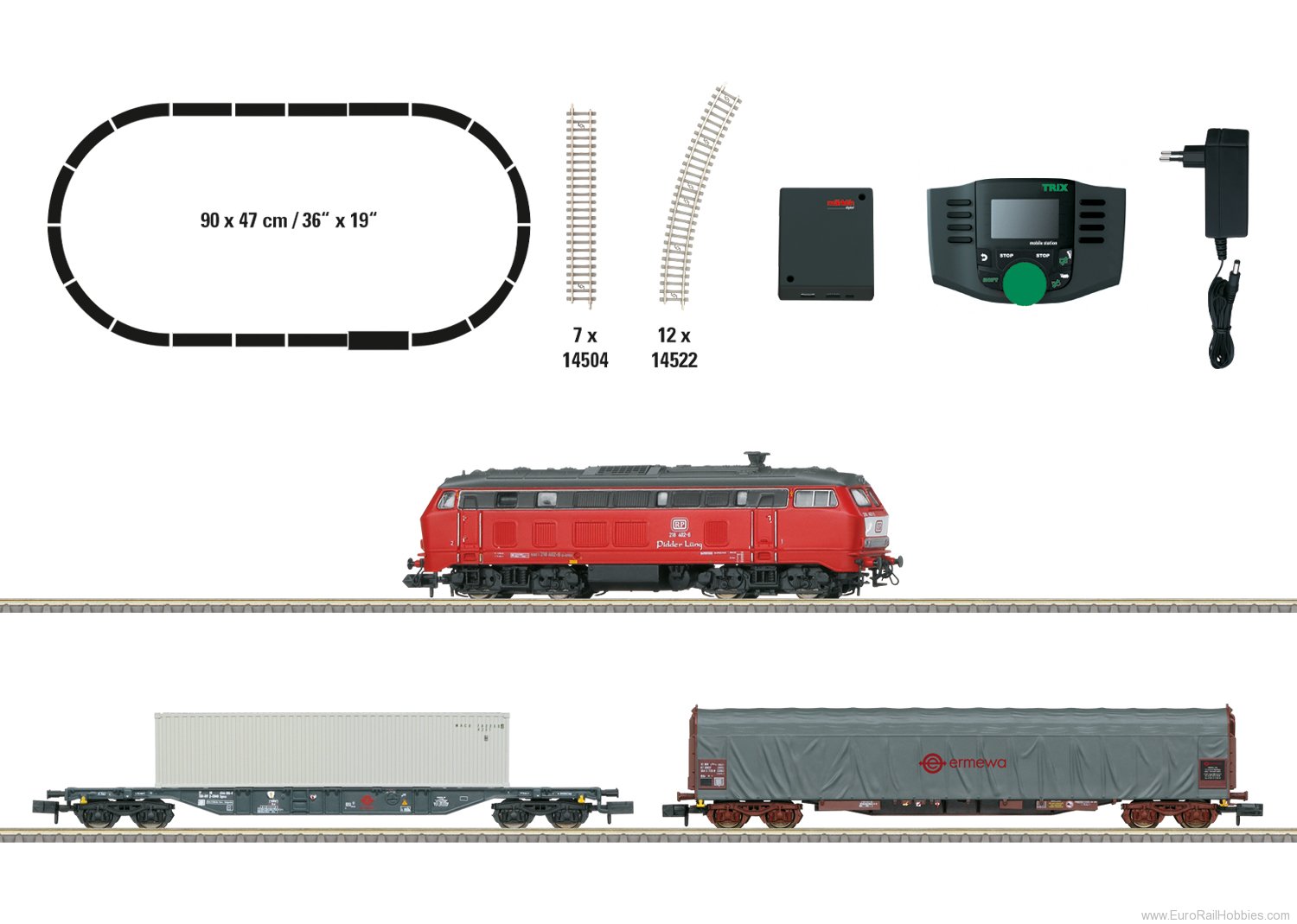 Trix 11161 RP Railsystems Digital Freight Train Start Se