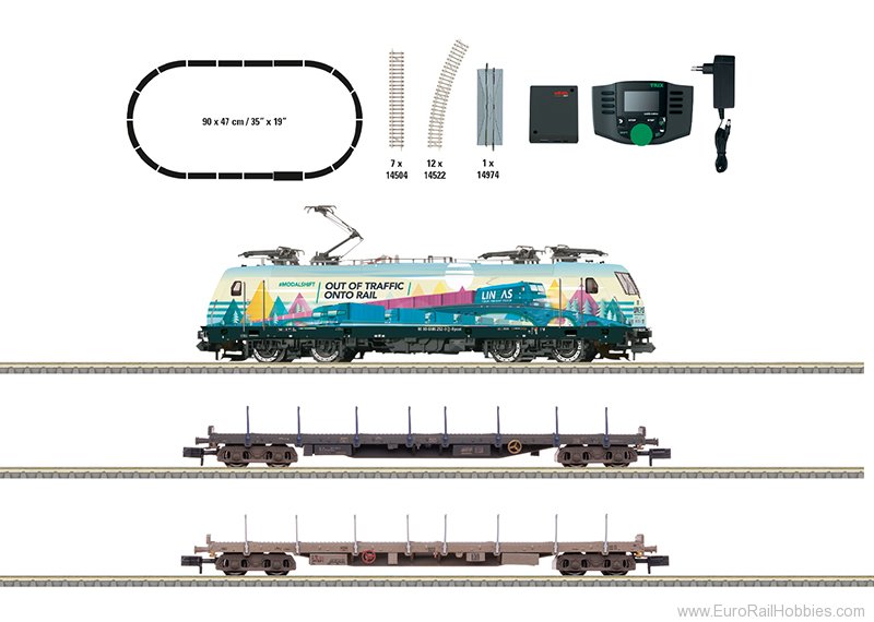 Trix 11165 MiniTrix RailPool,Inc. Freight Train Starter 
