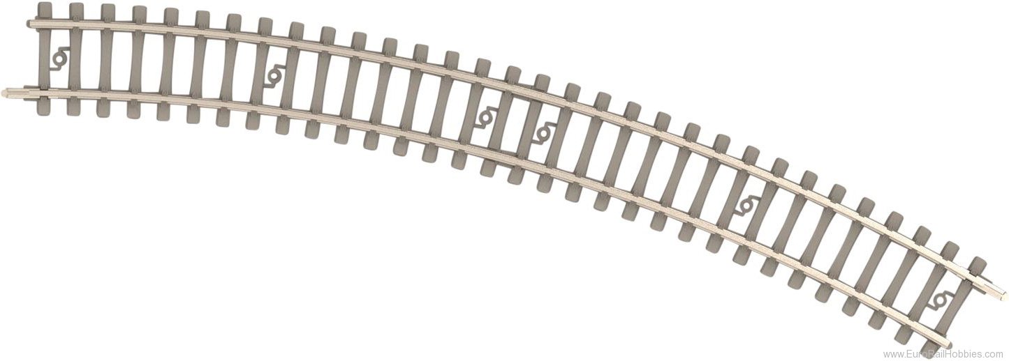 Trix 14510 Curved Track/Concrete Ties R2a 261.8 mm 30Â