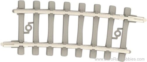 Trix 14519 Curved Track/Concrete Ties R2a 261.8 mm 7.5Â