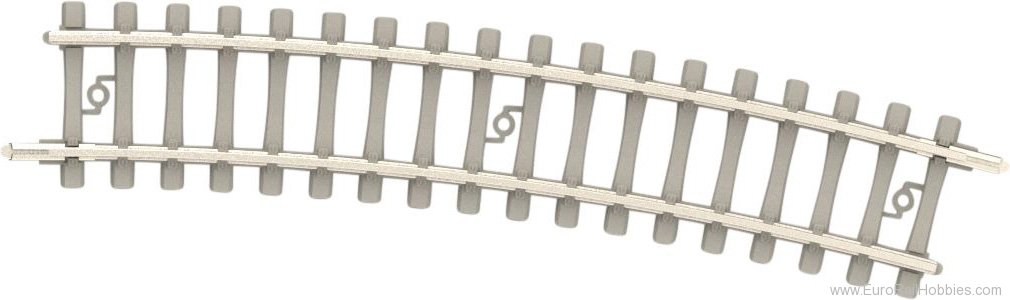 Trix 14521 Curved Track/Concrete Ties R2b 295.4 mm 15Â