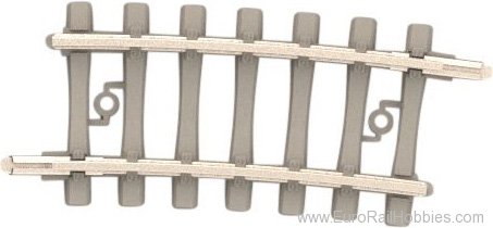 Trix 14526 Curved Track/Concrete Ties R2 228.2 mm 7.5Â