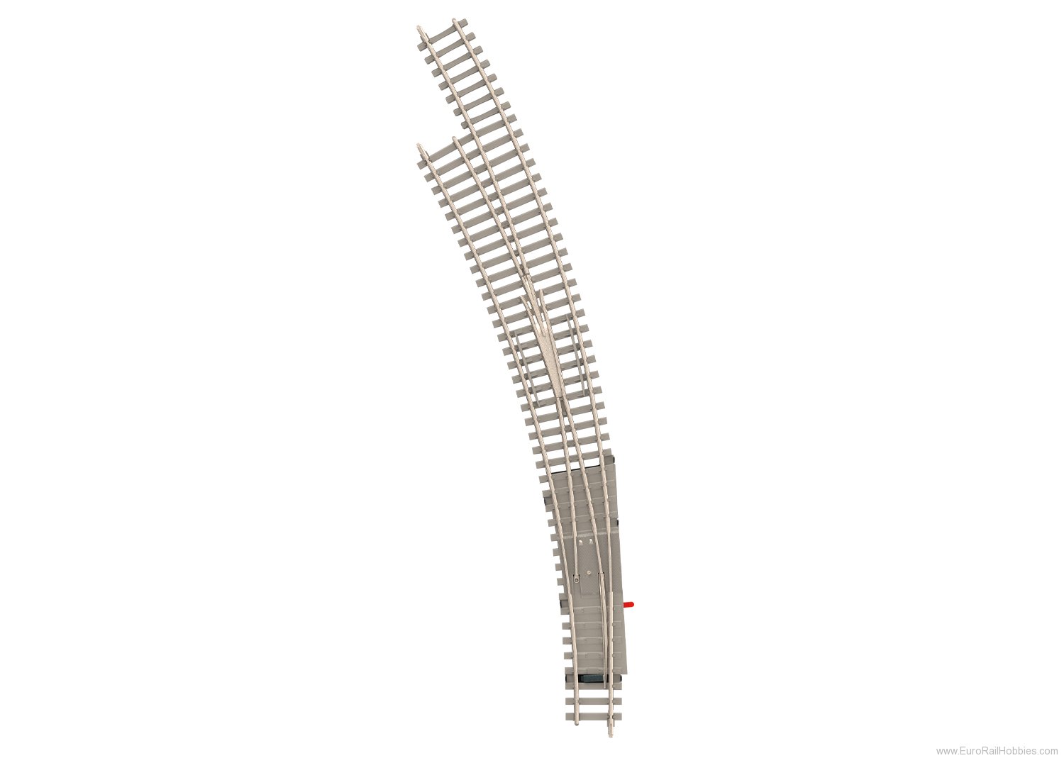 Trix 14547 R3/R4 Minitrix Left Turnout with Concrete Tie