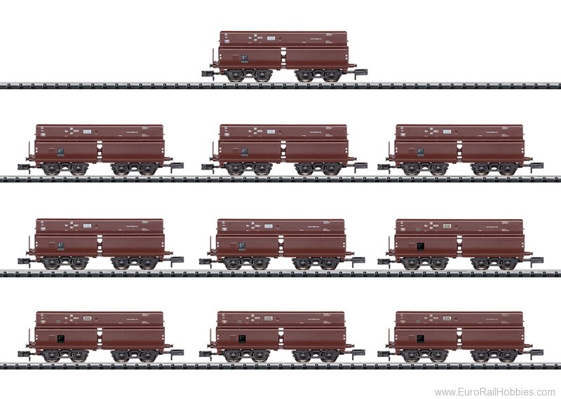 Trix 15013 DRB 10 Piece OOt SaarbrÃ¼cken Dump Car Set 