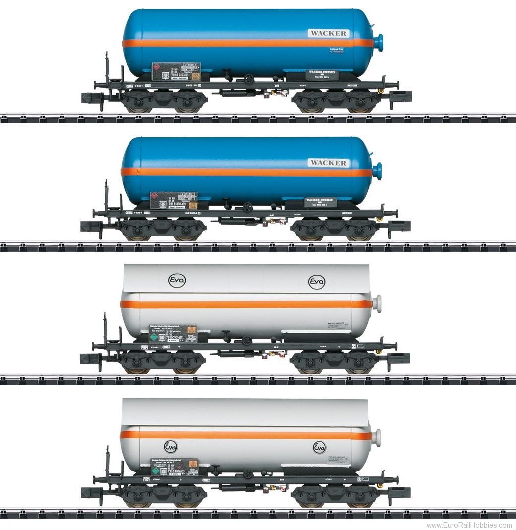 Trix 15538 Compressed Gas Tank Car Car Set 'Wacker/Eva' 