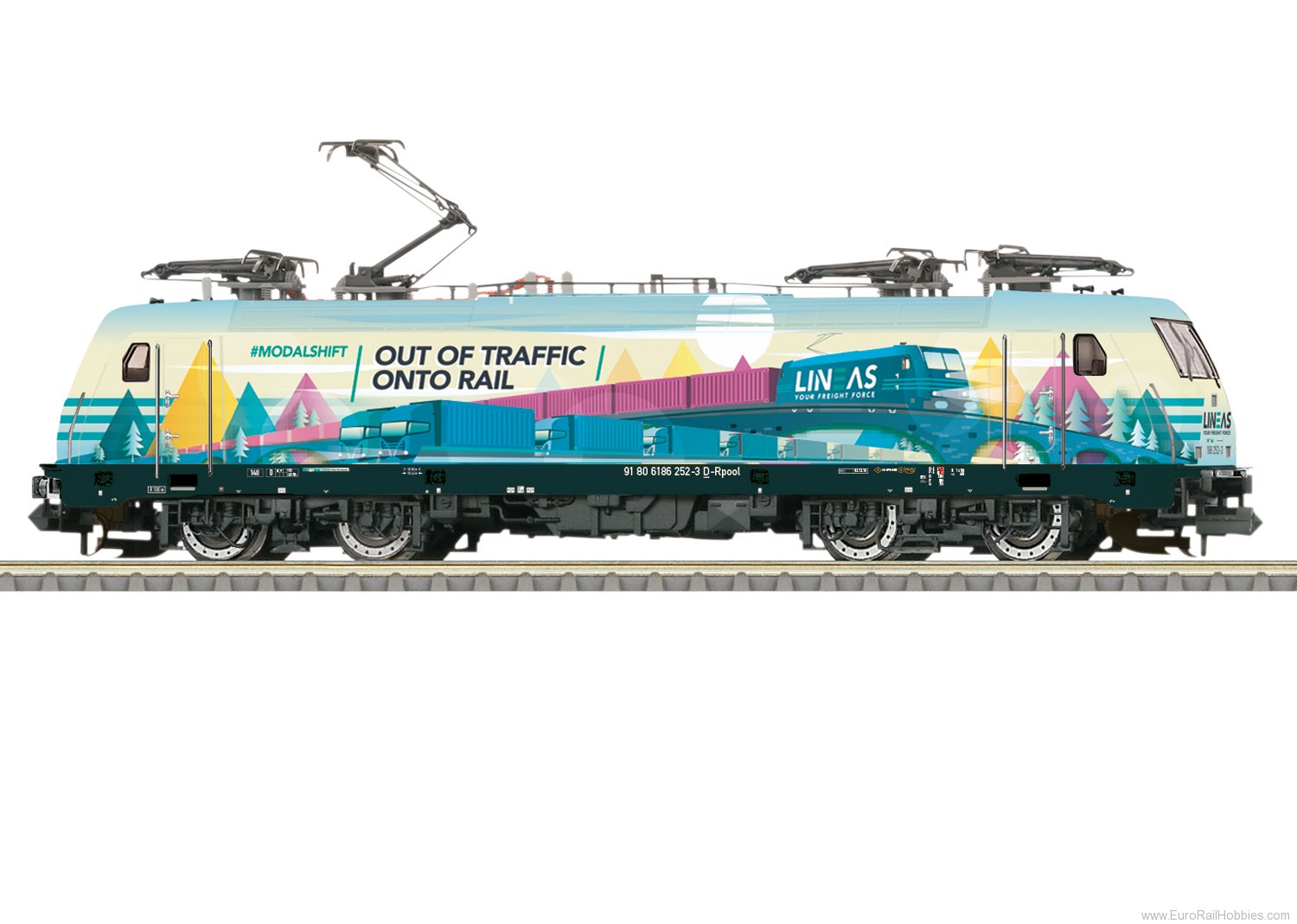 Trix 16877 Railpool Cl.186 Electric Locomotive (DCC/MFX 