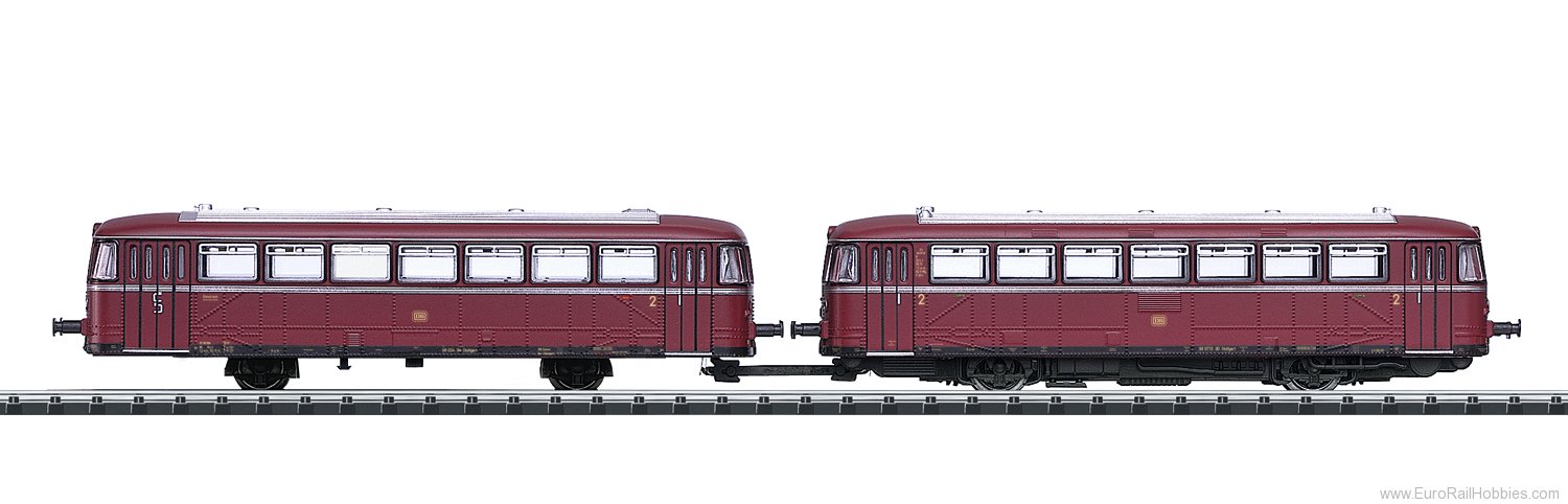 Trix 16981 DB Cl VT 98 and VS 98 Powered Rail Car, DCC w