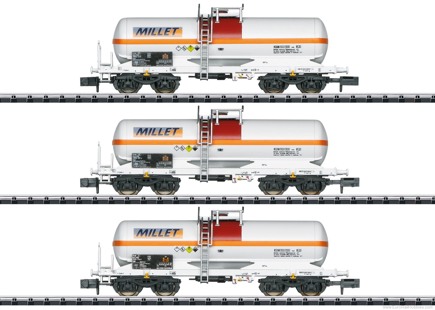 Trix 18266 Millet 3 Piece Tank Car Set