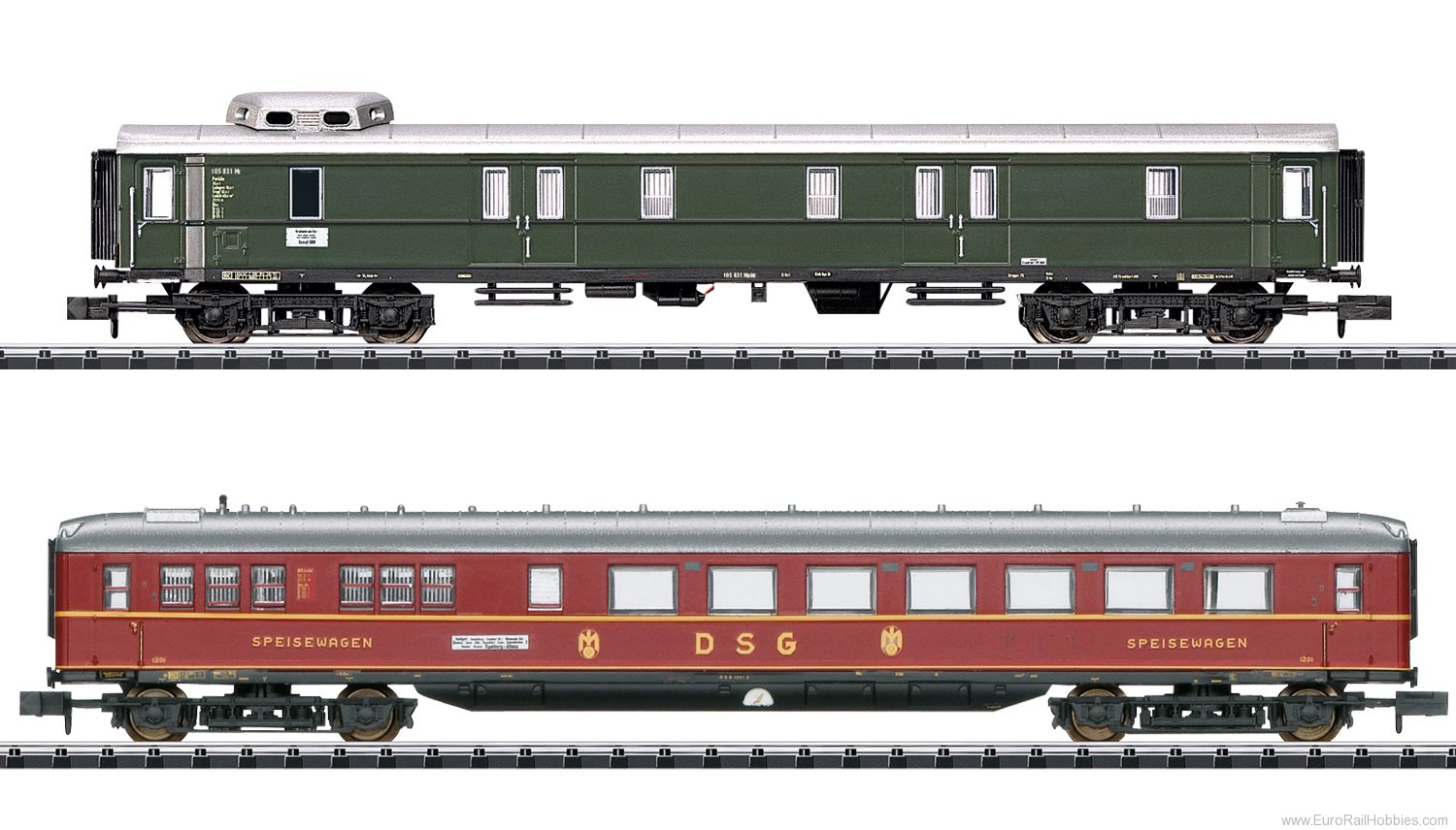 Trix 18286 DB D 96 Express Train Passenger Car Set 1