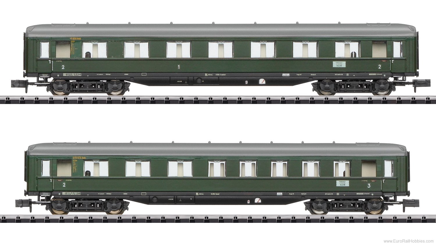 Trix 18287 DB D 96 Express Train Passenger Car Set 2