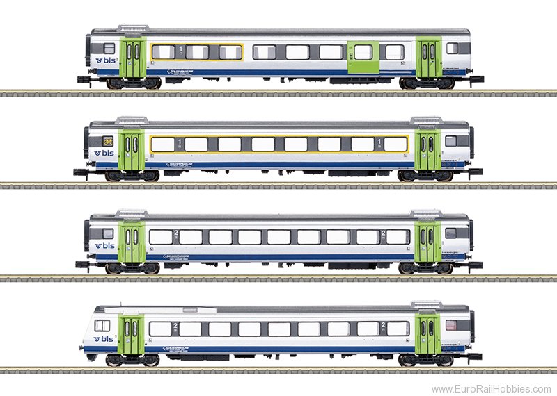 Trix 18293 BLS 'Golden Pass Line' 4 Piece Passenger Car 