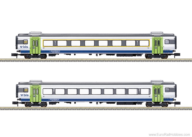 Trix 18294 BLS 'Golden Pass Line' 2 Piece Passenger Car 