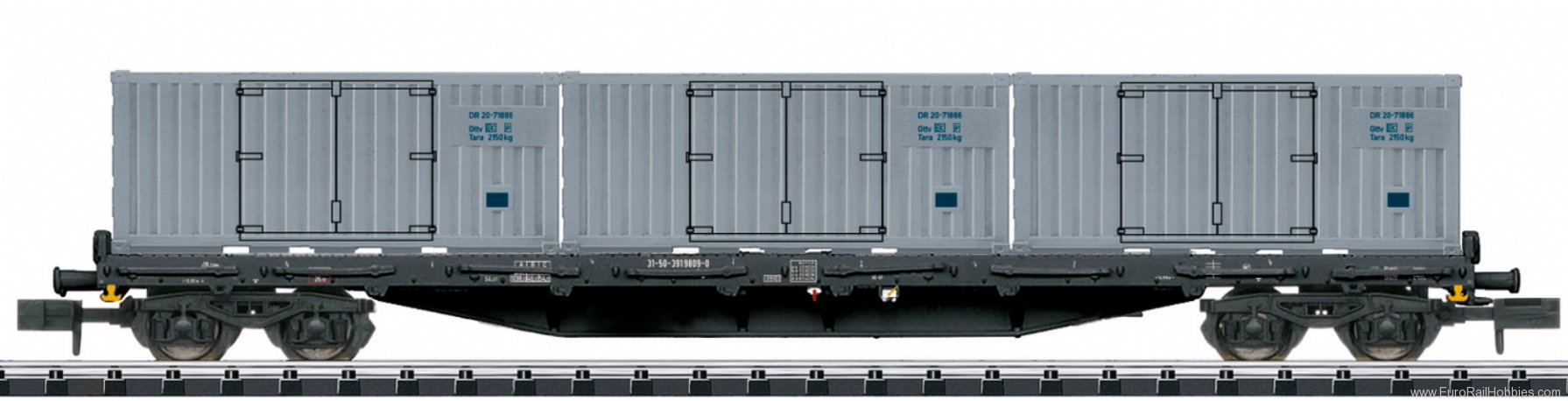 Trix 18431 DR Container Flat Car