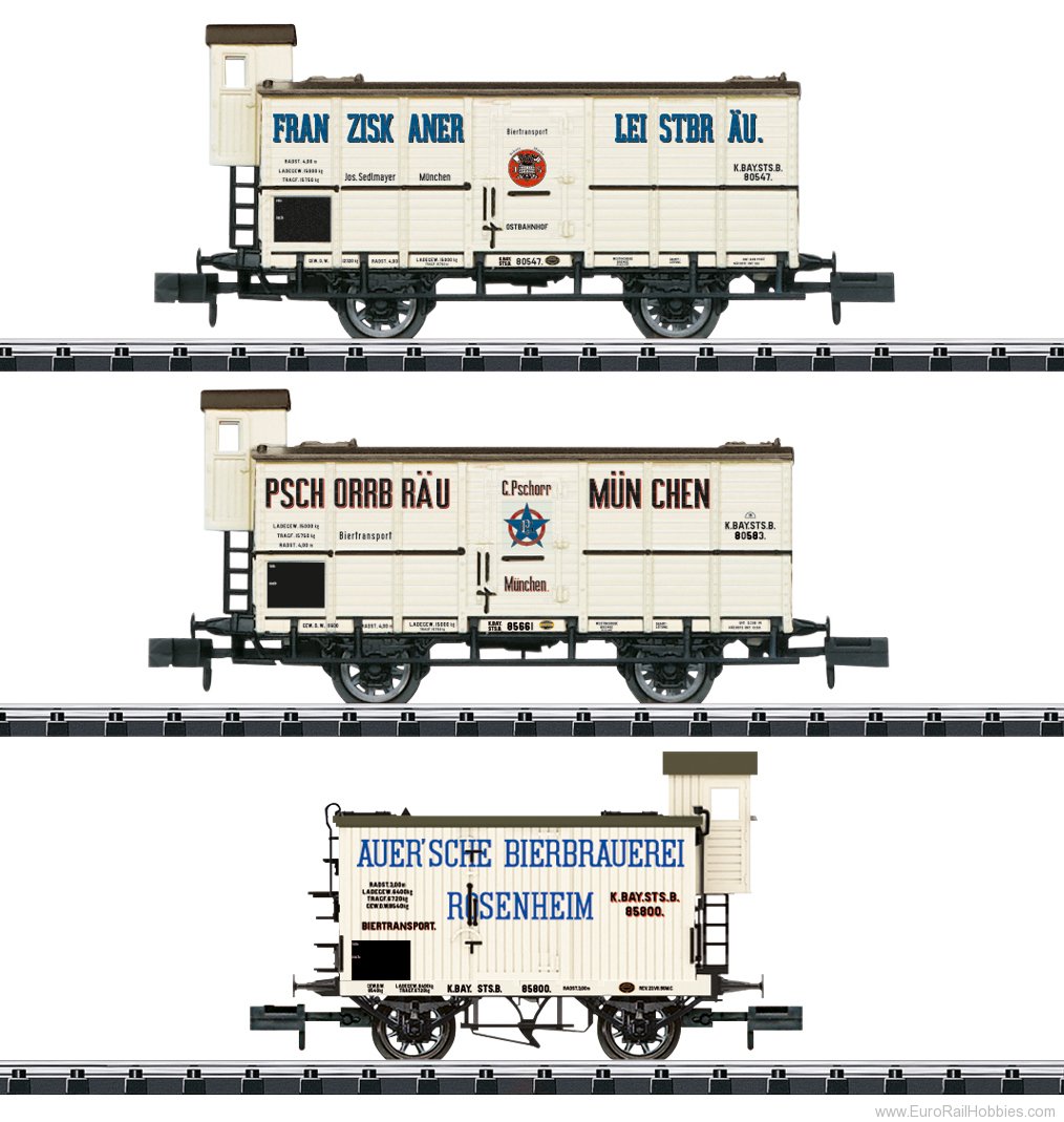 Trix 18726 K.Bay.Sts.B. Beer Transport Freight Car Set