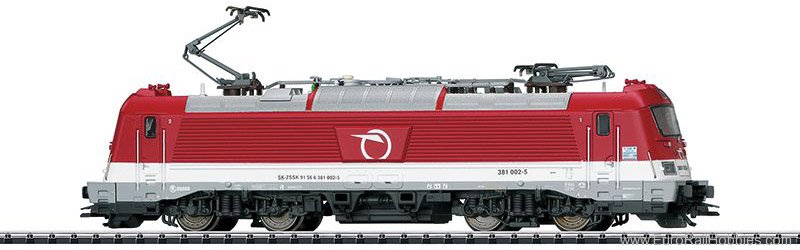 Trix 22186 Dgtl ZSSK cl 381 Electric Locomotive, Era VI