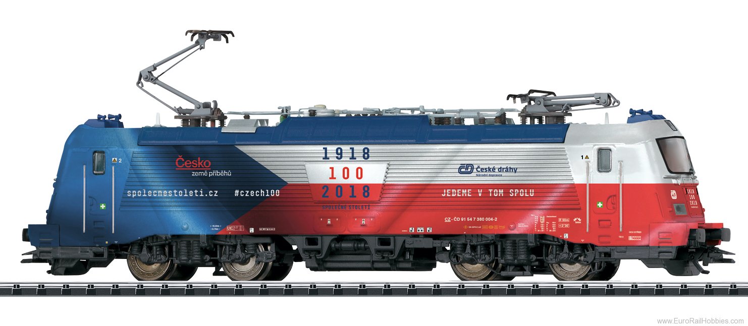 Trix 22454 CD BR 380 Electric Locomotive Flagge MFX/DCC 