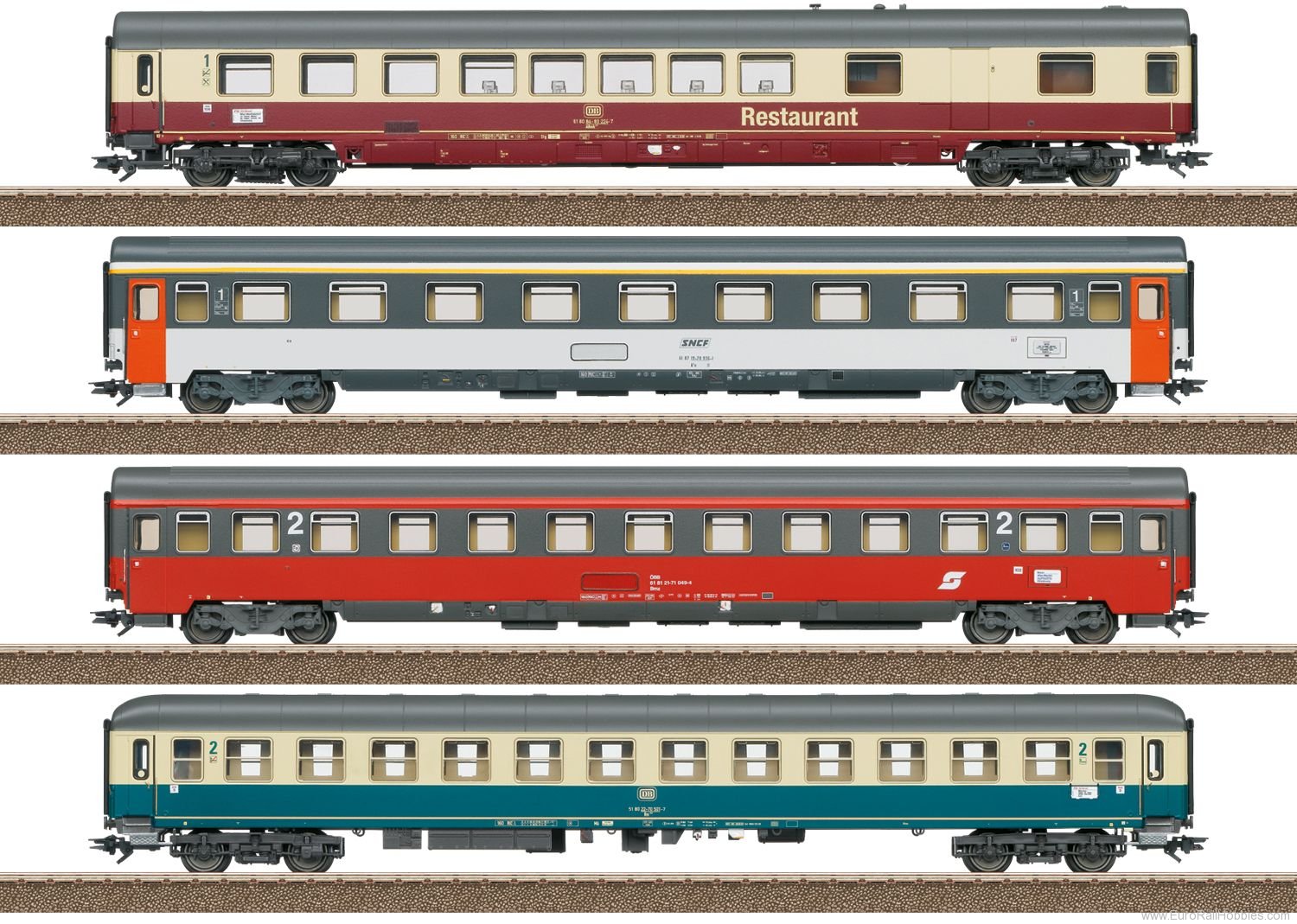 Trix 23110 FD Mozart Passenger Car Set 1 (Club Model # 2