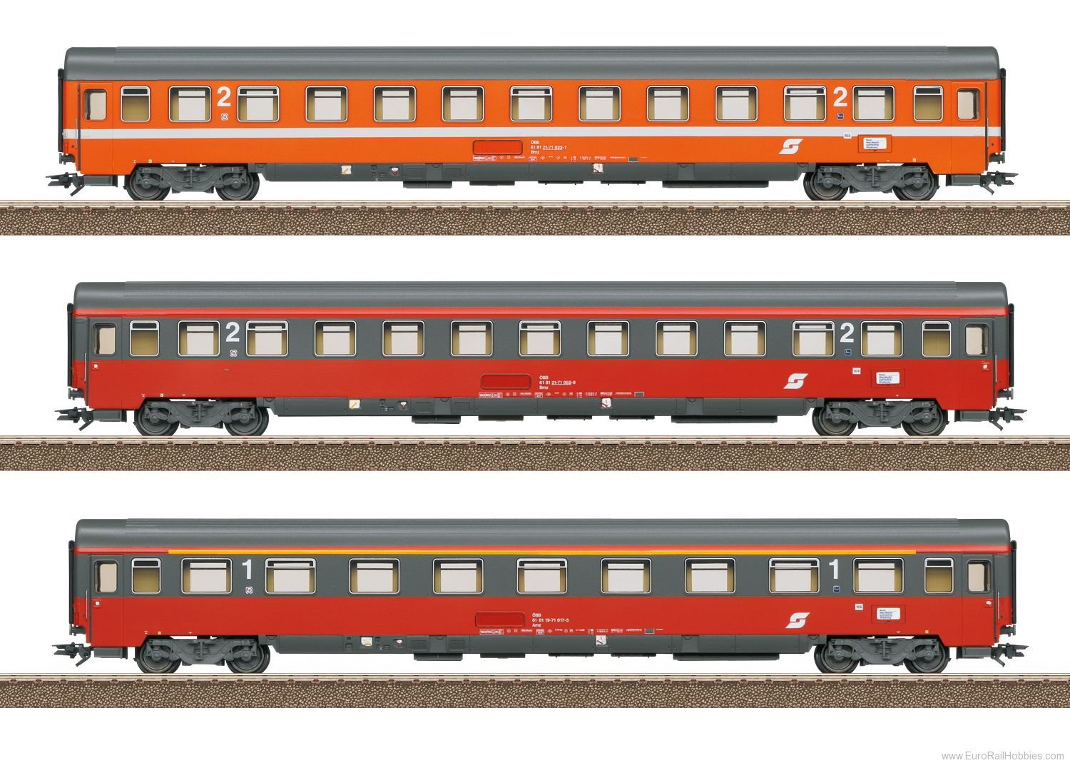 Trix 23111 FD Mozart Passenger Car Set 2  (Club Model # 