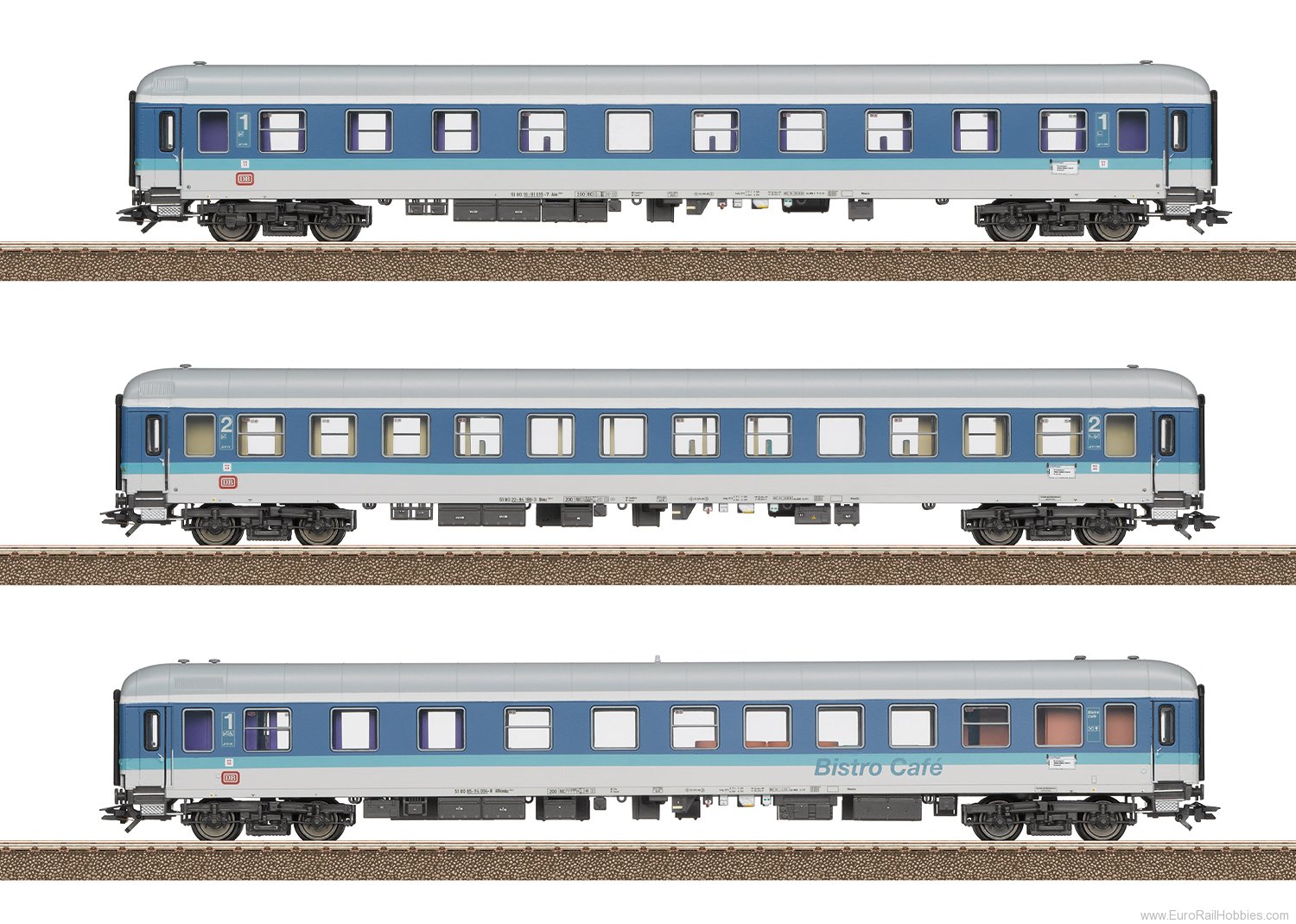 Trix 23200 DB InterRegio Passenger Car Set