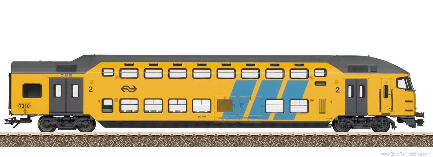 Trix 23279 NS Bi-Level Cab Control Car, 2nd Class