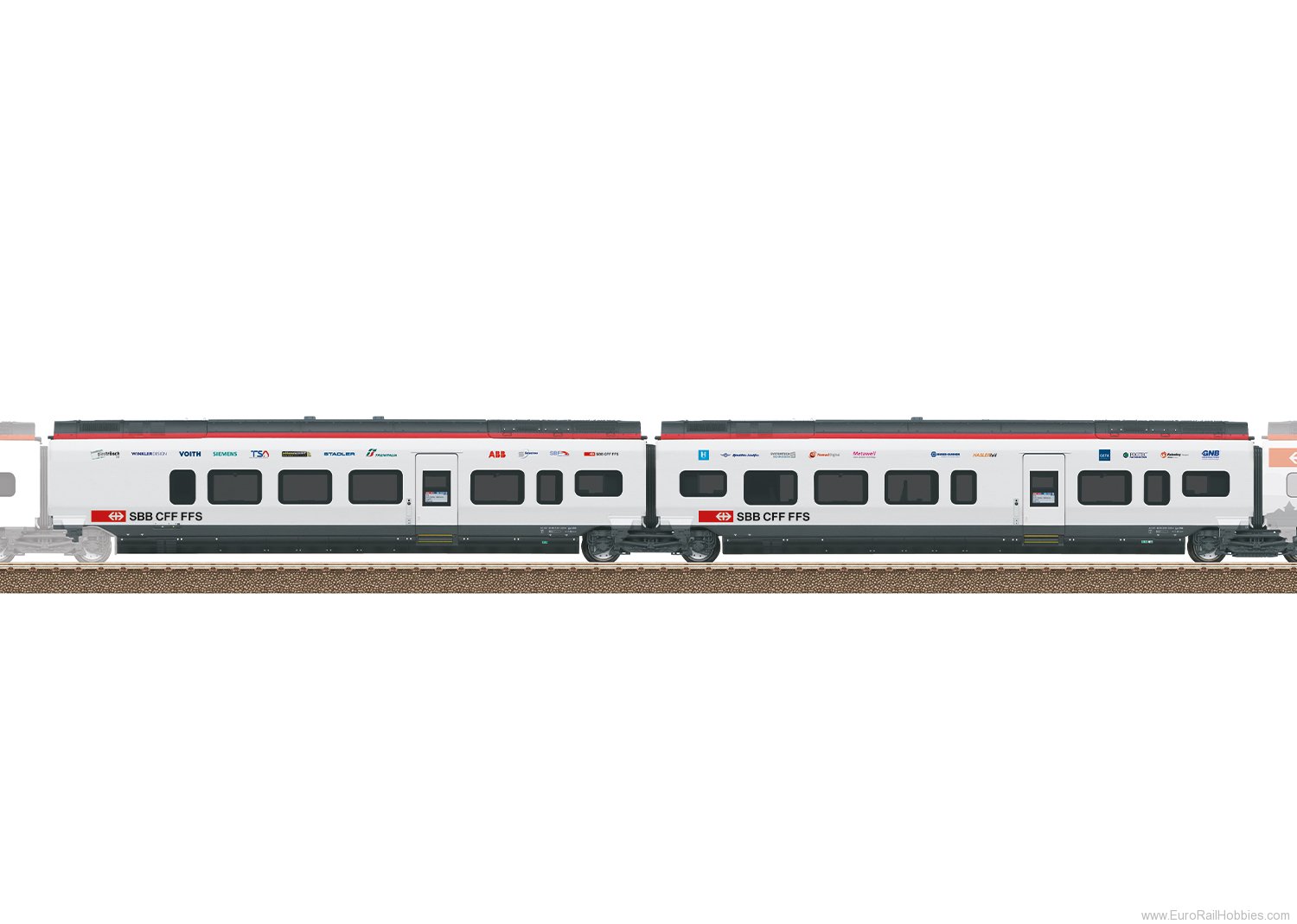 Trix 23285 Add-On Car Set 2 for the Class RABe 501 Girun