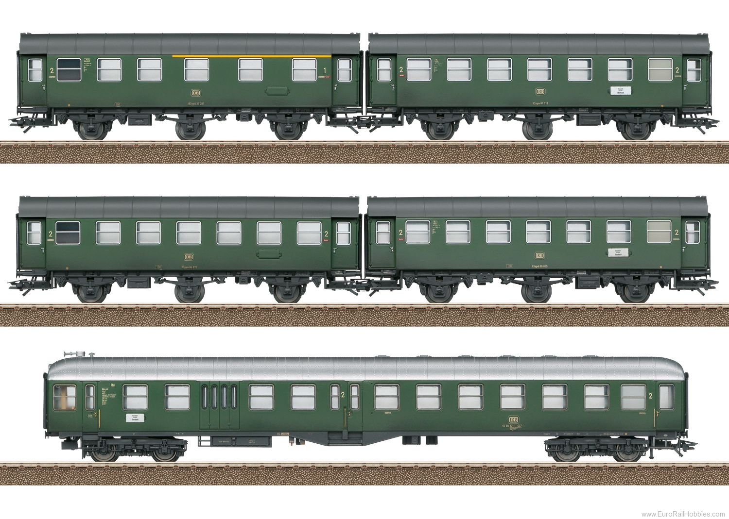 Trix 23389 DB Rebuilt Passenger Car Set  (1/2022 MHI Exc