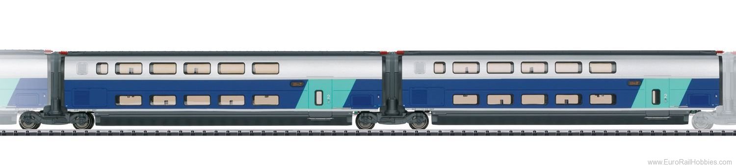 Trix 23488 SNCF Add-On Car Set 2 for the TGV Euroduplex