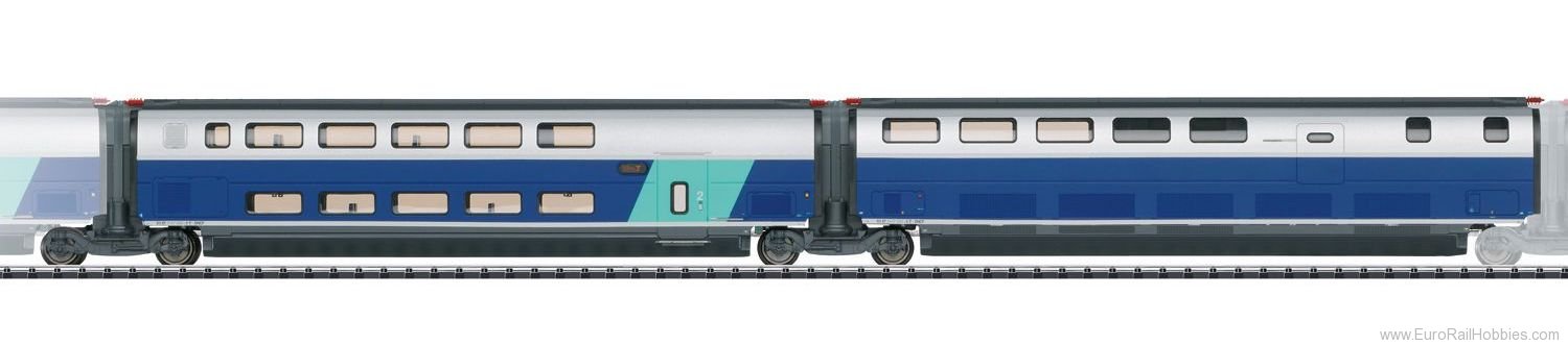 Trix 23489 SNCF Add-On Car Set 3 for the TGV Euroduplex 