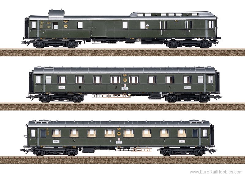Trix 23650 DRG FD 226 3 Piece Express Train Coach Set fo