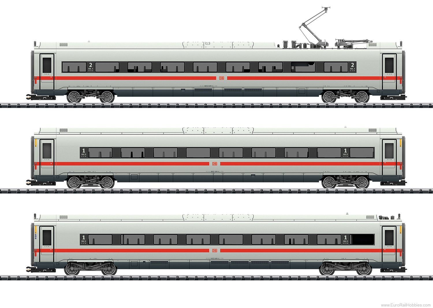 Trix 23976 DB ICE 4 3-pc. Add-On Car Set - Germany's Fas