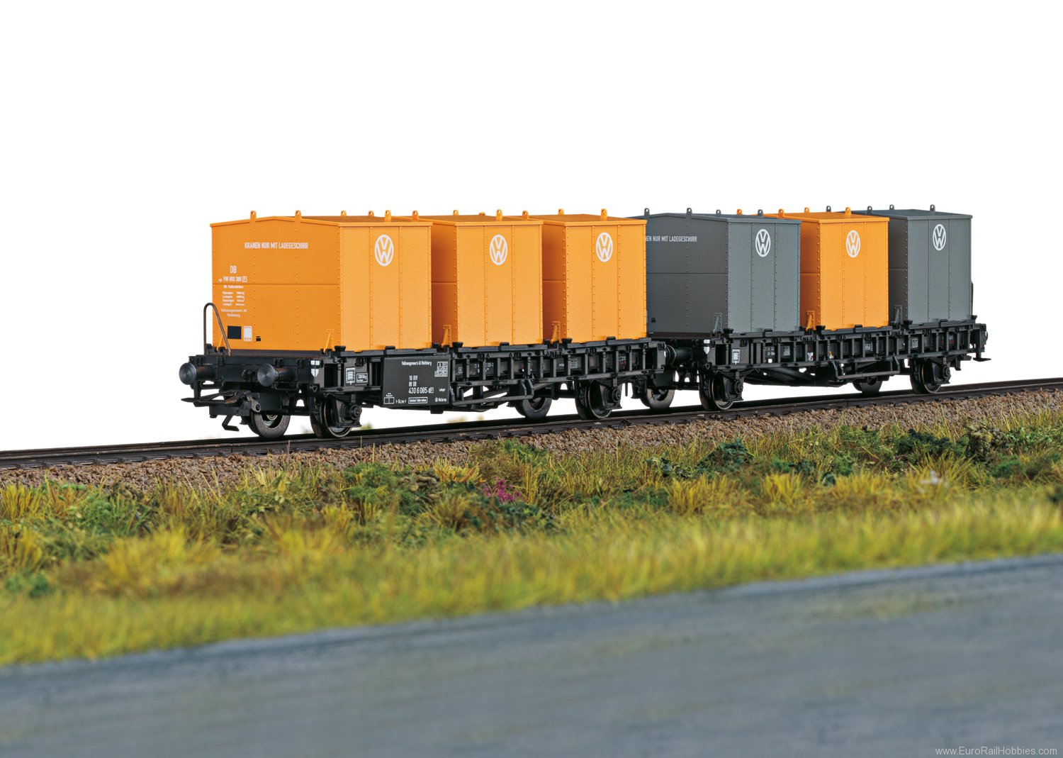 Trix 24162 DB Type Laabs Container Transport 2 Piece Car