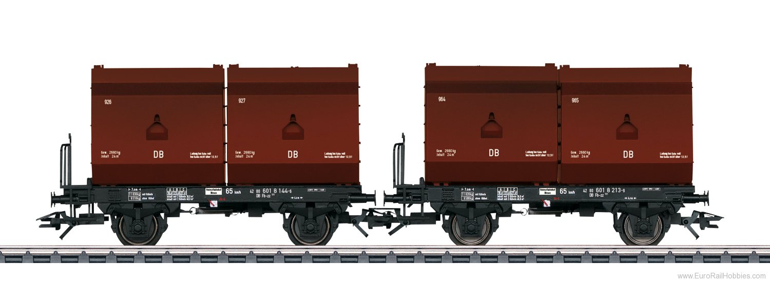 Trix 24175 DB '2 Tubs' Coking Coal Tub Transport 2 Piece