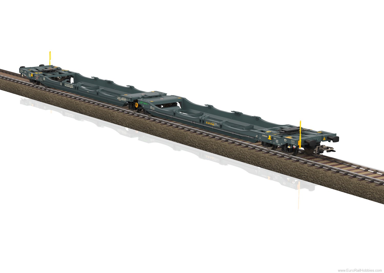 Trix 24472 MFD Rail Type Sdggmrss Double Deep Well Flat 