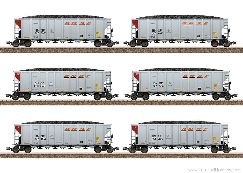 Trix 24911 BNSF 6 Piece Hopper Car Set