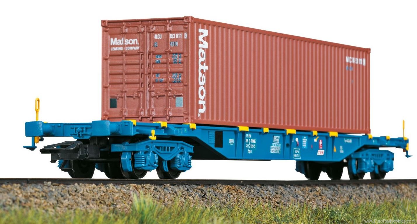 Trix 47136 Belgian Type Sgnss Container Transport Car