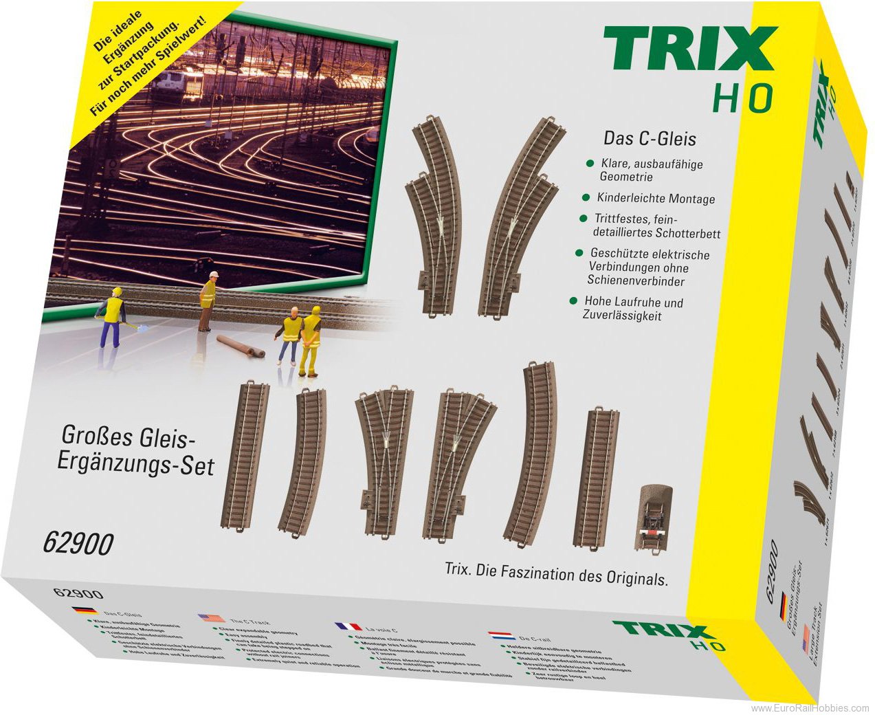 Trix 62900 Large C Track Extension Set 