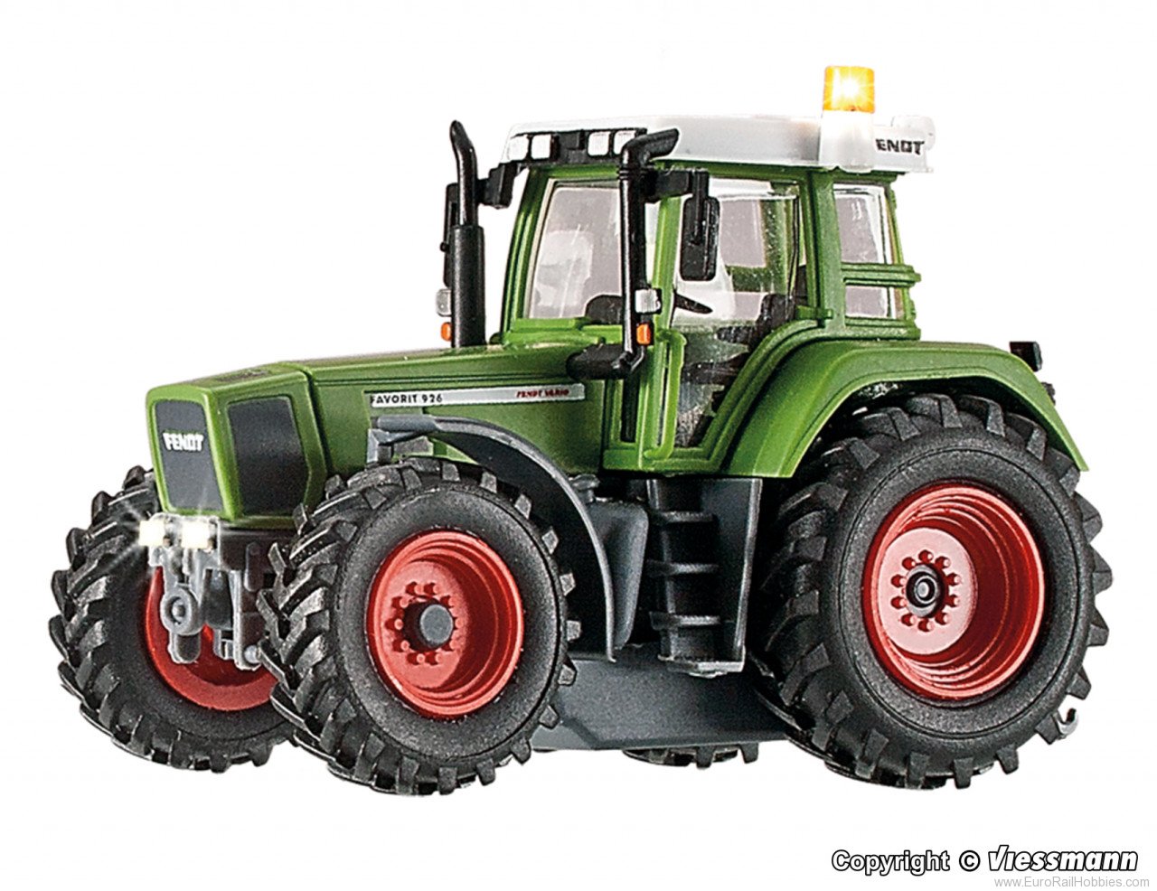 Viessmann 1166 H0 Tractor FENDT with illumination and yellow