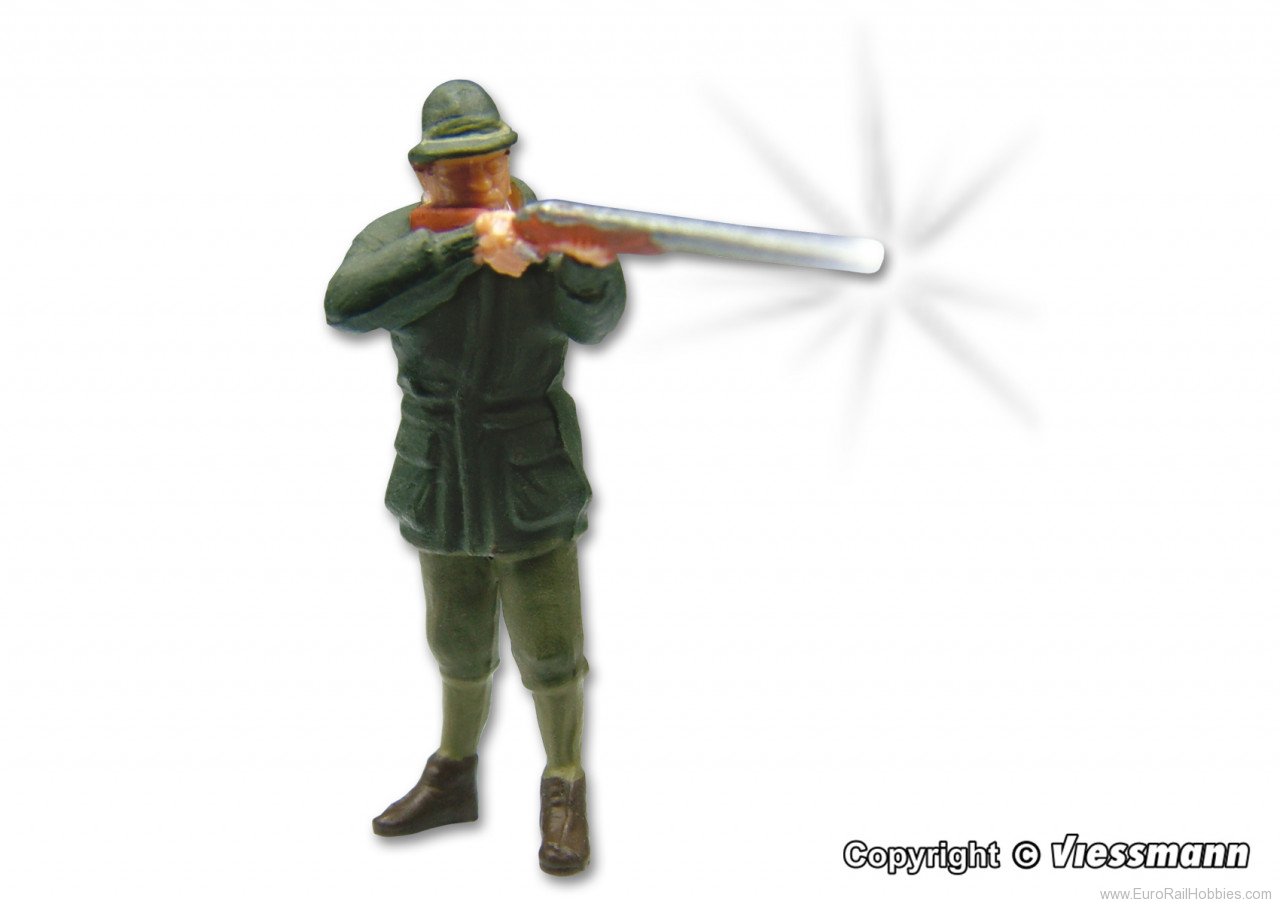 Viessmann 1529 H0 Huntsman with Rifle and muzzle flash!