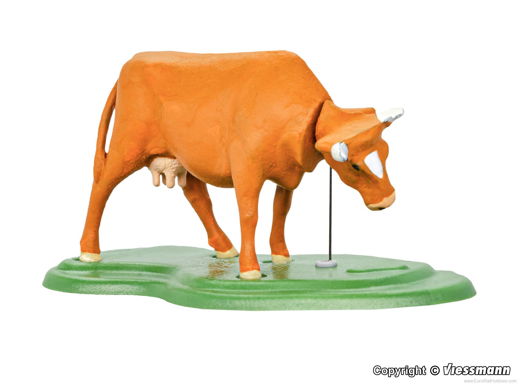 Viessmann 1582 1582 H0 Cow with moving head, brown