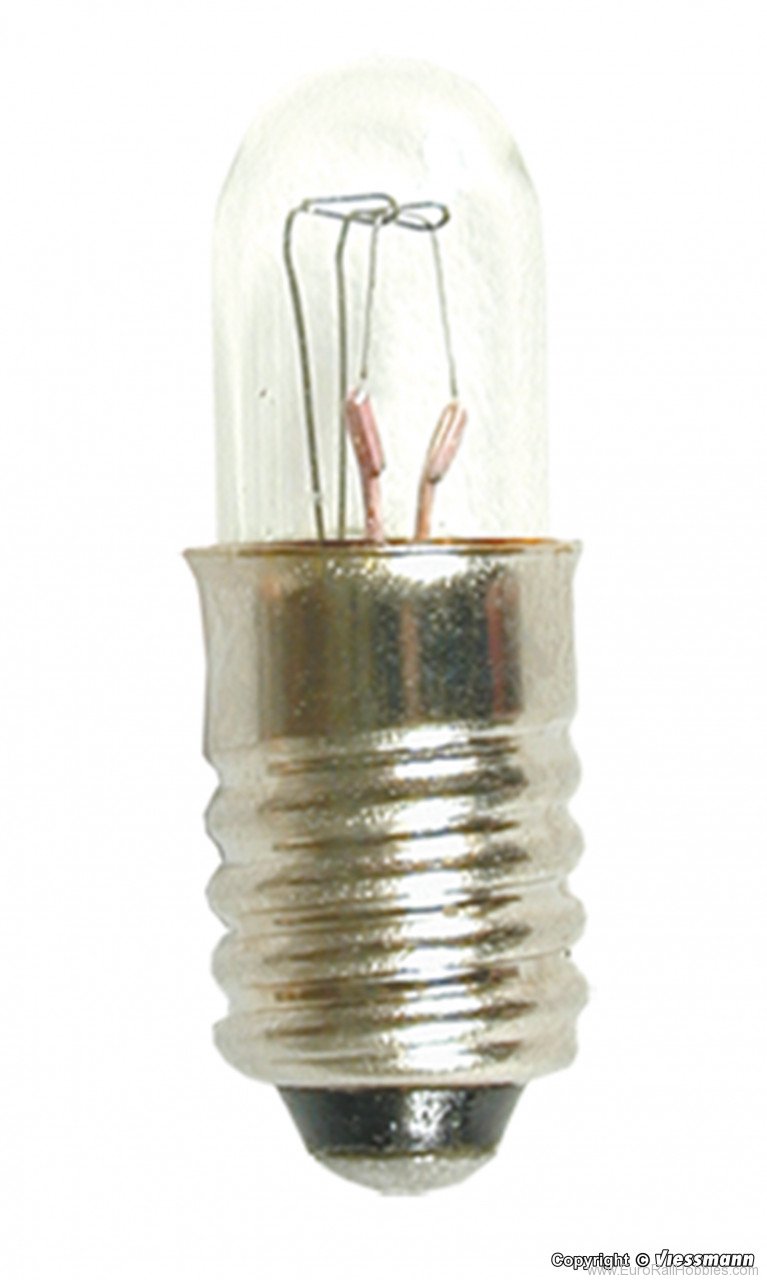 Viessmann 3510 Bulb white E 5,5 0,5 mm, 18 V, 40mA, 5 pieces