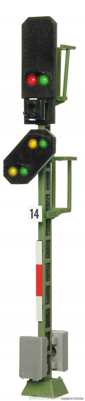 Viessmann 4014 HO Colour light block signal with distant sig