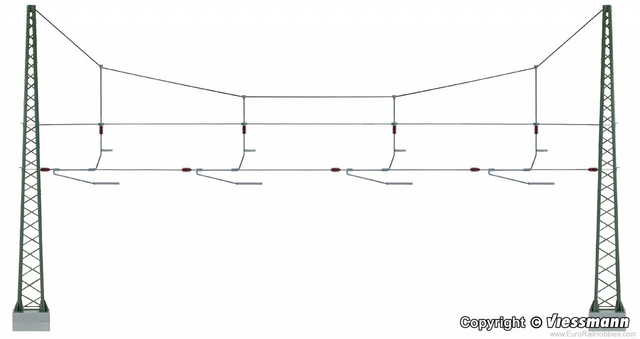 Viessmann 4163 HO Spanbridge covering four tracks