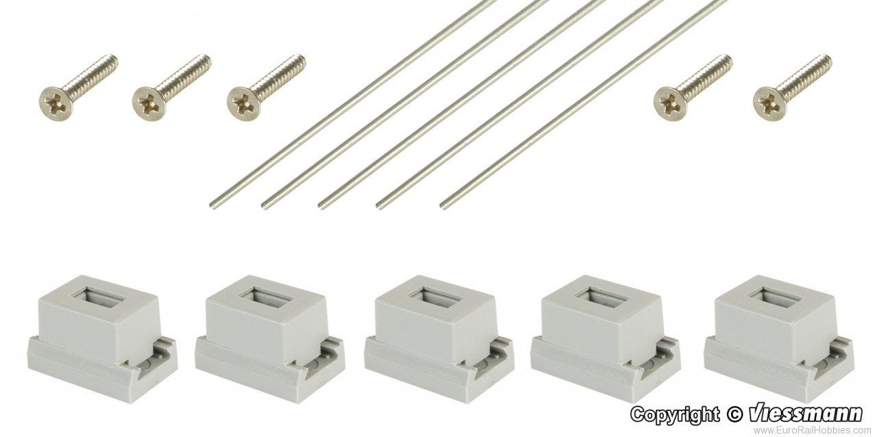 Viessmann 4192 HO Ground anchor, 5 pieces