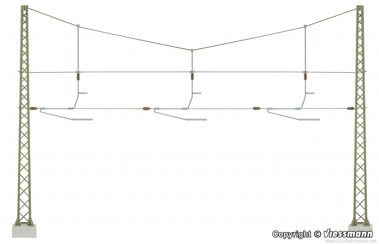 Viessmann 4362 N Spanbridge covering three tracks