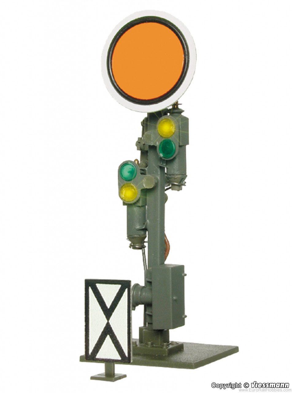Viessmann 4509 HO Semaphore distant signal, movable disk