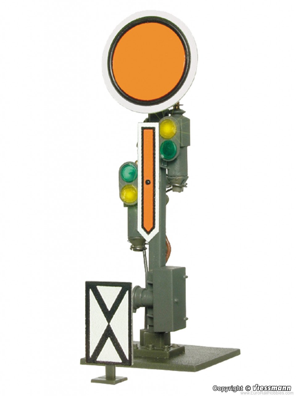 Viessmann 4510 HO Semaphore distant signal, fixed disk